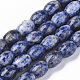Chapelets de perles de pierre tache bleue naturelle G-S364-038-1