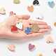 Cabujones de porcelana de azulejos de mosaico de corazón DIY-P045-10-4