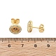 Латунь серьги EJEW-S247-01C-G-5