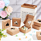 Складные подарочные коробки для ювелирных изделий из крафт-бумаги CON-WH0092-28-4