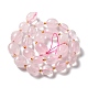 Natürlichen Rosenquarz Perlen Stränge G-B028-B02-3