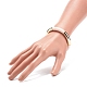 Bracelet extensible perlé tube incurvé acrylique pour femme BJEW-JB08439-05-3