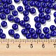 Perles de rocaille en verre imitation jade&nbsp;SEED-Z001-A-B14-4