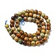 Natural Yellow Chrysocolla Beads Strands G-H298-A07-02-3