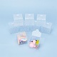 Tupfenmuster transparentes PVC-Quadrat begünstigen Box Süßigkeiten behandeln Geschenkbox CON-BC0006-28-5