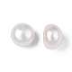Half Drilled Natural Cultured Freshwater Pearl Beads PEAR-N020-02A-4