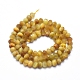Brins de perles d'oeil de tigre d'or naturel G-D0013-58A-2