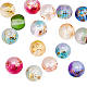 Brins de perles de verre peintes à la bombe givrée GLAA-BC0001-07-2