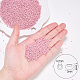 FINGERINSPIRE 11200pcs 12/0 Glass Seed Beads Opaque Color (DarkSalmon) Loose Beads 2mm Pony Beads for DIY Craft Bracelet Necklace Jewelry Making(6OZ) SEED-OL0001-04-16-3