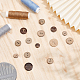 Chgcraft 240 pièces 4 styles boutons de noix de coco ronds plats à 2 trous BUTT-CA0001-10-4