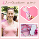 PandaHall EliteOctober Breast Cancer Pink Awareness Ribbon ENAM-PH0001-02-6