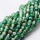 Faceted Natural Agate Round Beads Strands X-G-E319C-6mm-05-1