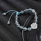 Регулируемые натуральные кварцевые плетеные браслеты из бисера BJEW-L713-A01-3