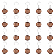 Chgcraft 20 Stück Schlüsselanhänger aus Holz mit Gravur für Mütter FIND-WH0150-17-1