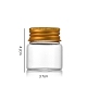 Bottiglie di vetro trasparente contenitori di perline CON-WH0085-76A-02-1