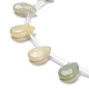Brins de perles d'amazonite de fleurs naturelles&nbsp;G-Q167-A10-01-3
