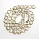 Chapelets de perles plates rondes de cristal en verre électrolytique EGLA-F062B-01-2