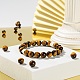 100pcs 8mm natürliche Tigerauge Perlen runde Perlen DIY-LS0002-48-6