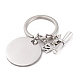 Graduation Theme 201 Stainless Steel Keychain Clasps STAS-I185-01B-2