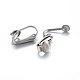304 Stainless Steel Clip-on Earring Findings STAS-P210-15P-2