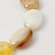 Natural Agate Beads Strands G-G321-30x40mm-14-1