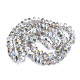 Chapelets de perles en verre électroplaqué EGLA-T003-01C-2
