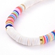 Handmade Polymer Clay Heishi Beads Stretch Bracelets BJEW-JB05079-03-2