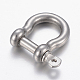 304 Stainless Steel D-Ring Shackles Clasps X-STAS-P198-11A-1