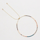 Braccialetto di perline intrecciate con semi di vetro CG0646-12-1