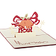 Merry Christmas 3D Pop Up Christmas Bell Greeting Cards DIY-N0001-123R-2
