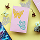 Globleland 6 Stück gekritzelte Schmetterlinge DIY-WH0309-824-7