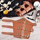 GORGECRAFT 2PCS Buckle Leather Archery Bracers Medieval Leather Gauntlet Wristband Gears Decoration PU Leather Arm Guards Adjustable Arm Armor Cuff with Buckle Strap for Adult Cosplay Costumes AJEW-WH0415-25A-4