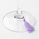 Cotton Thread Tassels Wine Glass Charms AJEW-JO00152-04-2