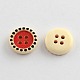 4 отверстия печатных деревянные кнопки BUTT-R032-068-2