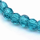 Chapelets de perles en verre transparent GLAA-R166-6mm-01C-2