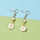 Flower Dangle Earrings EJEW-JE05781-03-2