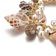 Natural Conch Shell Charm Bracelets X-BJEW-WH0005-01P-2