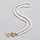 304 Stainless Steel Pendant Necklaces NJEW-B0001-03G-1