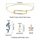 Kits de fabrication de bracelets bricolage sur le thème de l'océan DIY-SC0011-03-2