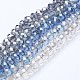 Electroplate Transparent Glass Beads Strands EGLA-A034-T6mm-Y-1