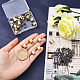 SUPERFINDINGS 40Pcs 2 Colors Brass Ear Cuff Earrings Fake Helix Cuff Earrings Wrap Earring Clip On Earrings with 0.8mm Hole Non-Pierced Earring Setting for DIY Earring Jewelry Making KK-FH0004-46-3