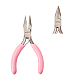 Sunnyclue alicates de punta de aguja de 3.3 pulgada mini alicates de joyería de diy alicates de precisión profesionales suministros de reparación de abalorios para hacer joyas proyectos de hobby rosa PT-SC0001-29-5