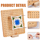 Tablero de bloqueo de crochet de bambú cuadrado DIY-WH0002-62B-3