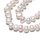 Fili di perle di perle d'acqua dolce coltivate naturali PEAR-N014-04A-3