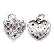 Brass Micro Pave Colorful Cubic Zirconia Charms KK-P192-06-3