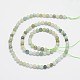 Jadéite naturel brins de perles rondes G-I163-4mm-4