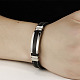 Simple Stainless Steel Bracelets BJEW-N0001-129-6