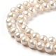 Fili di perle di perle d'acqua dolce coltivate naturali PEAR-L033-19-01-3