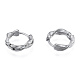 316 серьги-кольца из хирургической нержавеющей стали для мужчин и женщин EJEW-N052-09-2