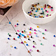 Craftdady 490pcs 14 couleurs brins de perles de verre imitation jade GLAA-CD0001-13-6